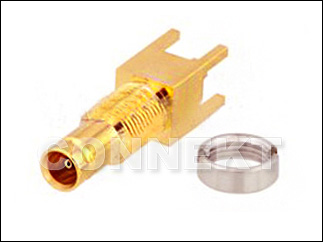 Разъем 1.0/2.3 Jack Bulkhead для монтажа на плату - Разъем 1.0-2.3 - 135JJ-SP201BG-35